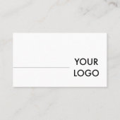 Minimalistisch eenvoudig paasblauw Logo Visitekaartje (Achterkant)