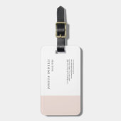 Minimalistisch eenvoudig professioneel opmerkelijk bagagelabel (Voorkant verticaal)