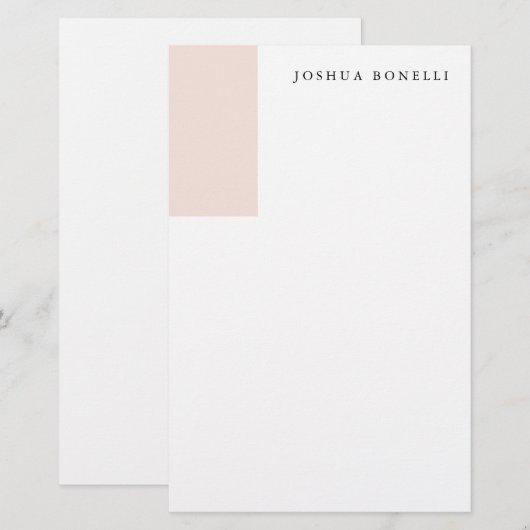Minimalistisch Eenvoudig Professioneel Opmerkelijk Briefpapier (Voorkant / Achterkant)