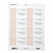 Minimalistisch Eenvoudig Professioneel Opmerkelijk Etiket (Full Sheet)