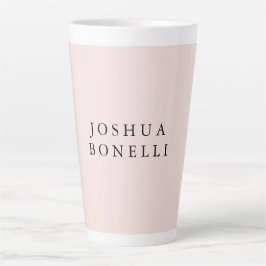 Minimalistisch eenvoudig professioneel opmerkelijk latte mok