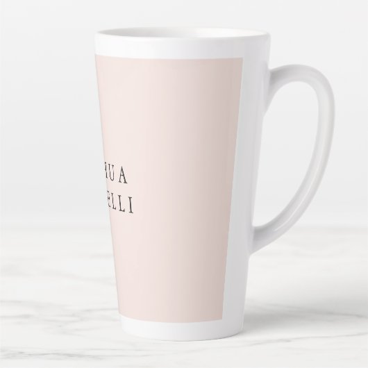 Minimalistisch eenvoudig professioneel opmerkelijk latte mok (Rechts)