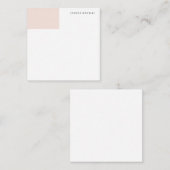 Minimalistisch eenvoudig professioneel opmerkelijk notitiekaartje (Voorkant / Achterkant)