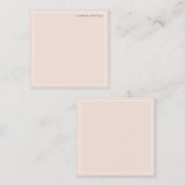 Minimalistisch eenvoudig professioneel opmerkelijk notitiekaartje (Voorkant / Achterkant)