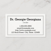 Minimalistisch, eenvoudig, professioneel Visitekaa Afsprakenkaartje (Voorkant)