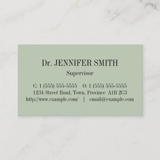 Minimalistisch & eenvoudig professioneel Visitekaa Visitekaartje (Voorkant)