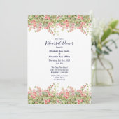 Minimalistisch eenvoudig roos wijnstok repetitie d kaart (Staand voorkant)