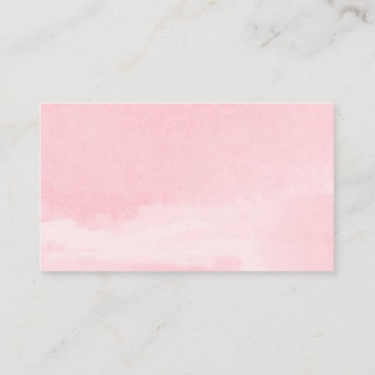 Minimalistisch eenvoudig roze zwart luidoperverkee informatiekaartje (Achterkant)