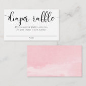 Minimalistisch eenvoudig roze zwart luidoperverkee informatiekaartje (Voorkant / Achterkant)