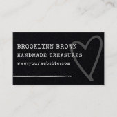 Minimalistisch Eenvoudig Rustiek Kraft-Document Gr Visitekaartje (Voorkant)