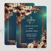 Minimalistisch Eenvoudig Schattige Groen Roos, Gou Kaart (Voorkant / Achterkant)