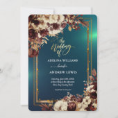 Minimalistisch Eenvoudig Schattige Groen Roos, Gou Kaart (Voorkant)