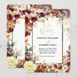 Minimalistisch Eenvoudig Schattige Roos Goud Lijst Kaart