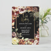 Minimalistisch Eenvoudig Schattige Roos Goud Lijst Kaart (Staand voorkant)