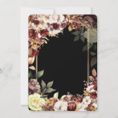 Minimalistisch Eenvoudig Schattige Roos Goud Lijst Kaart (Achterkant)