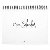 Minimalistisch eenvoudig schrijven van scripts per kalender (Hoes)