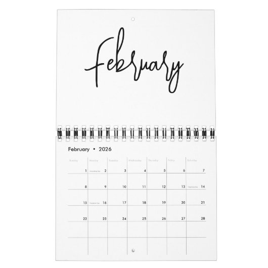 Minimalistisch eenvoudig schrijven van scripts per kalender (Feb 2026)