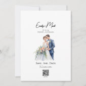 Minimalistisch eenvoudig script Foto Sla de datum Kaart (Voorkant)