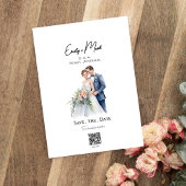 Minimalistisch eenvoudig script Foto Sla de datum Kaart