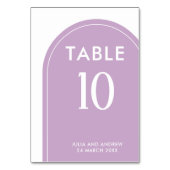 Minimalistisch eenvoudig script Lavendel bruiloft  Kaart (Voorkant)