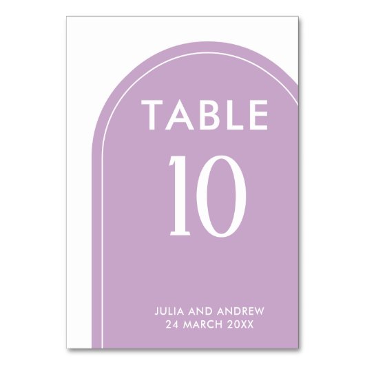 Minimalistisch eenvoudig script Lavendel bruiloft  Kaart (Voorkant)