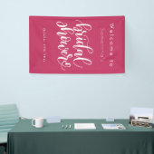 Minimalistisch Eenvoudig Script | Moderne Bruidsme Spandoek (Beurs)