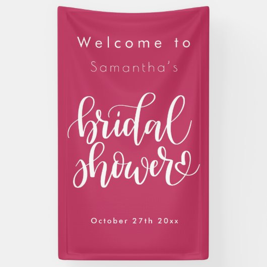 Minimalistisch Eenvoudig Script | Moderne Bruidsme Spandoek (Verticaal)