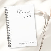 Minimalistisch Eenvoudig Script Schrijven Maanden Planner