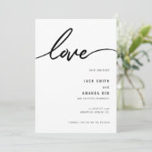 Minimalistisch Eenvoudig Script Trouwen slaat de d Save The Date (Staand voorkant)