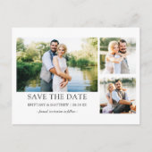 Minimalistisch Eenvoudig sparen de Datum Couple 3  Briefkaart (Voorkant)