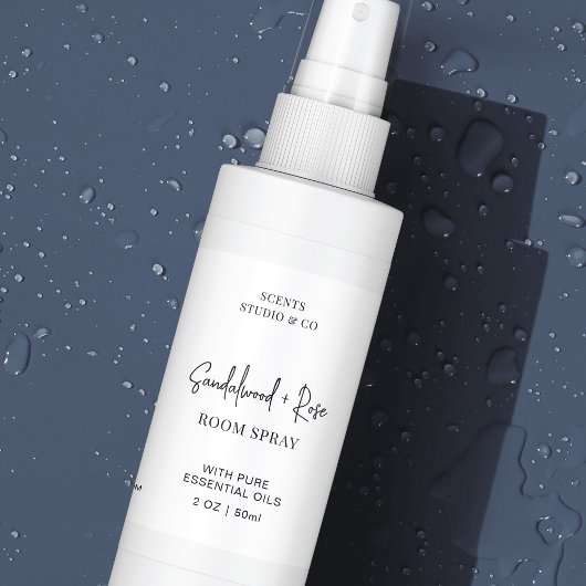 Minimalistisch eenvoudig sproeiflesje waterdicht p voedselcontainer etiket