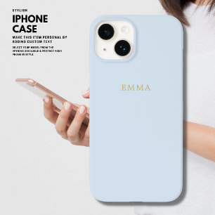 Minimalistisch Eenvoudig Stijlvol Chique Blauw Gou Case-Mate iPhone 14 Hoesje