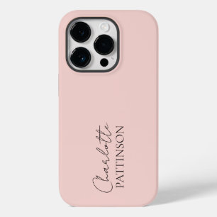Minimalistisch Eenvoudig Stijlvol Custom Name Blus Case-Mate iPhone 14 Pro Hoesje