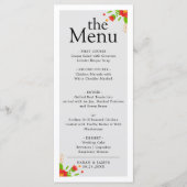 Minimalistisch eenvoudig trendy modern Floral menu (Voorkant)