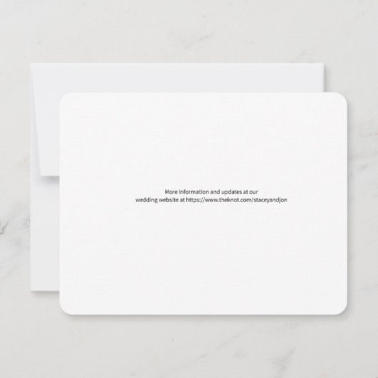 Minimalistisch eenvoudig | Uitnodiging voor gepers (Achterkant)