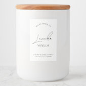 Minimalistisch Eenvoudig Verpakking Verticaal Kaar Voedselcontainer Etiket (Voorkant)