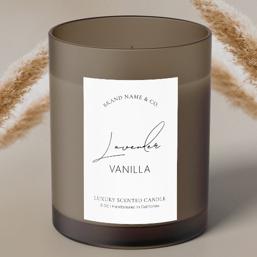 Minimalistisch Eenvoudig Verpakking Verticaal Kaar Voedselcontainer Etiket