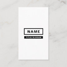 Minimalistisch eenvoudig verticaal Visitekaartje