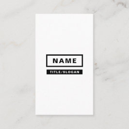 Minimalistisch eenvoudig verticaal Visitekaartje