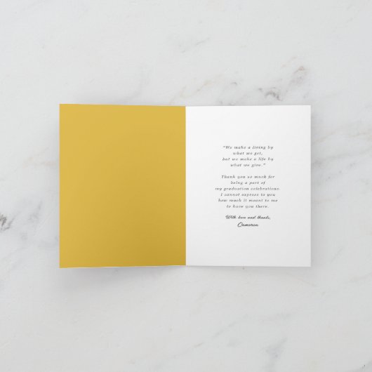 Minimalistisch Eenvoudig Vierkant Modern Photo Afs Bedankkaart (Binnen)