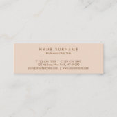 Minimalistisch eenvoudig Visitekaartje van het typ (Achterkant)