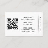 Minimalistisch eenvoudig Visitekaartje voor market (Achterkant)