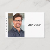 Minimalistisch eenvoudig Visitekaartje voor market (Voorkant)