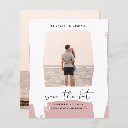 Minimalistisch eenvoudig vlakke laag met minimale  (Voorkant / Achterkant)