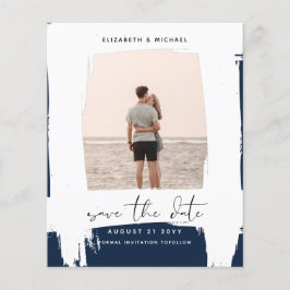 Minimalistisch eenvoudig vlakke laag met minimale  flyer