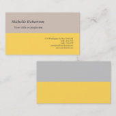Minimalistisch eenvoudig voorzijde voorzijde visitekaartje (Voorkant / Achterkant)