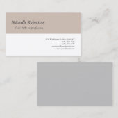 Minimalistisch eenvoudig voorzijde voorzijde visitekaartje (Voorkant / Achterkant)