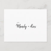 Minimalistisch Eenvoudig Wilt u mijn eerbetoon zij Uitnodiging Briefkaart (Achterkant)