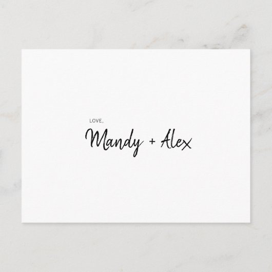 Minimalistisch Eenvoudig Wilt u mijn eerbetoon zij Uitnodiging Briefkaart (Achterkant)