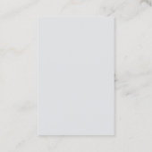 Minimalistisch Eenvoudig Wit Grijs Modern Visitekaartje (Achterkant)